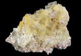 Yellow Barite Crystal Cluster - Peru #64133-1